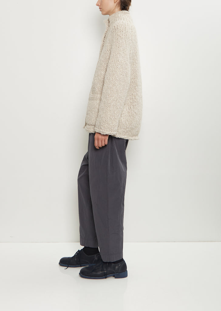 Alpaca Wool Hand-Knit Cardigan