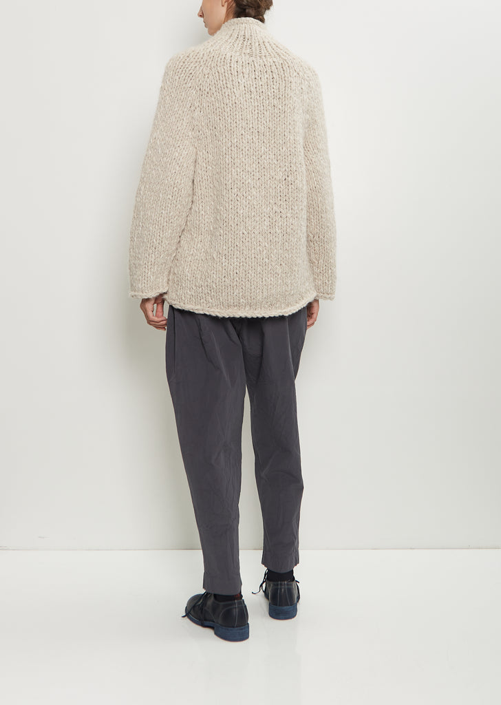 Alpaca Wool Hand-Knit Cardigan