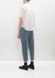 Cotton Courduroy Cropped Trousers — Sea