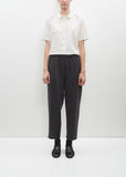 Plain Wool Trousers — Anthracite Grey