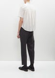 Plain Wool Trousers — Anthracite Grey