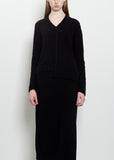 Cotton Boucle V-Neck Sweater