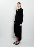 Cotton Boucle V-Neck Sweater