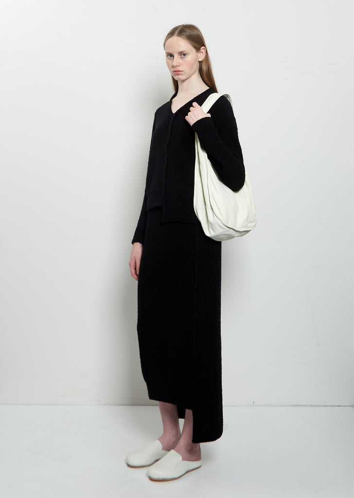 Hobo Leather Bag — White