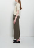 Crepe Cotton Linen Capri Pants — Rock