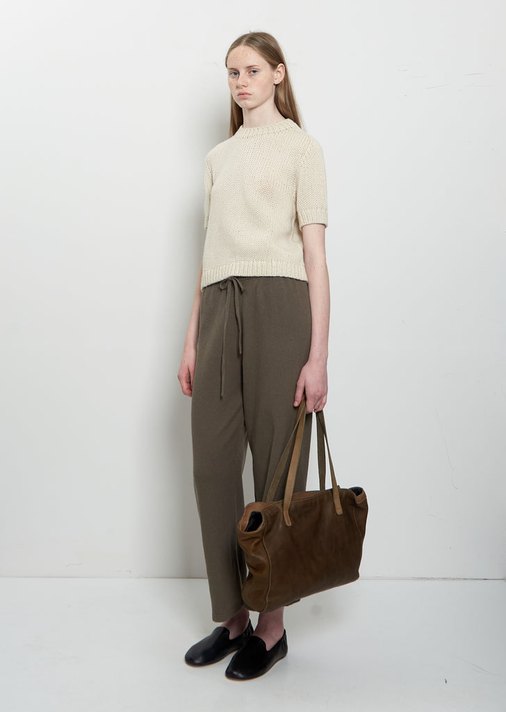 Handle Leather Bag — Ginger Root