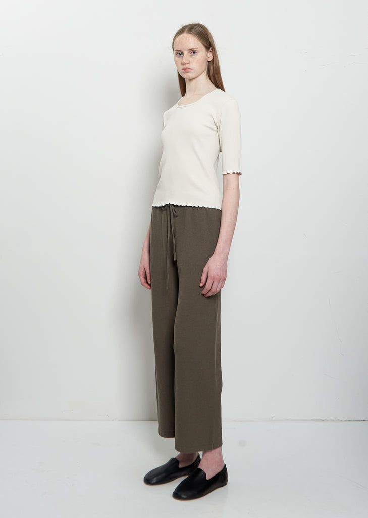 Ruffle Rib Pima Cotton Tee