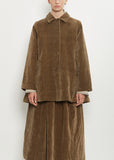 Soleil Cotton Linen Velvet Jacket — Taupe