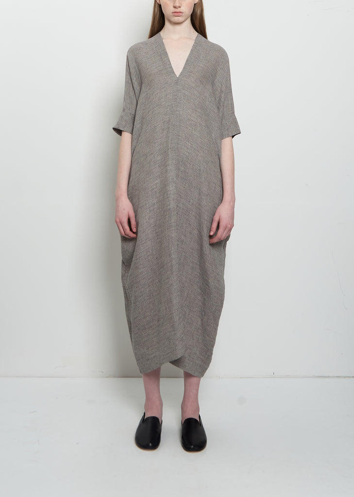 V-Neck Linen Dress
