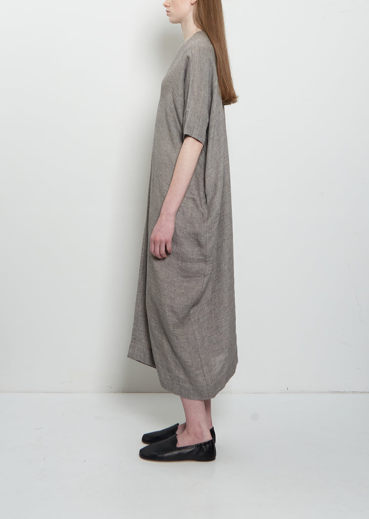 V-Neck Linen Dress