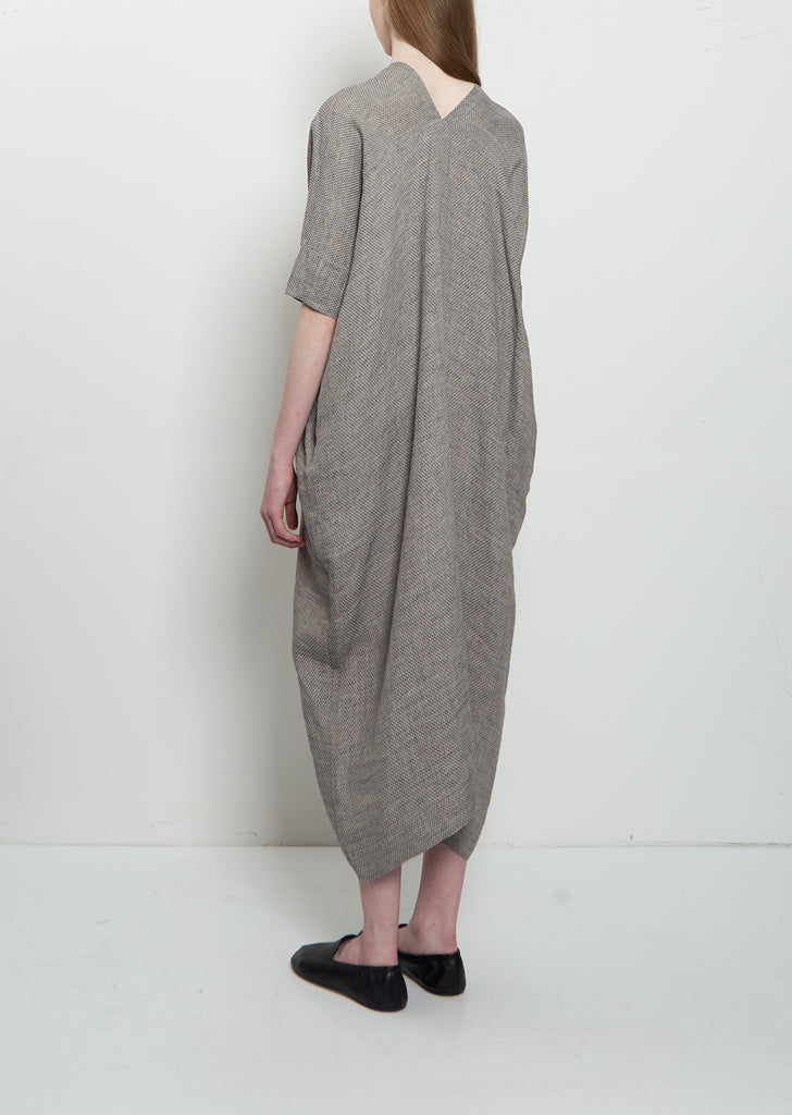 V-Neck Linen Dress