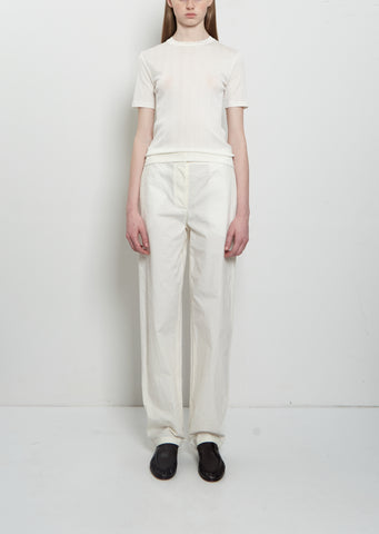 Fael Cotton Pant — White