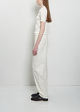Etina Ribbed Cotton Top — Ivory