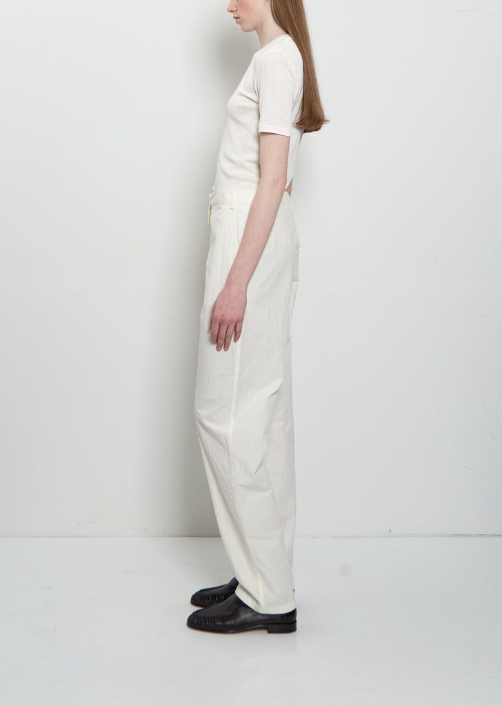 Fael Cotton Pant — White