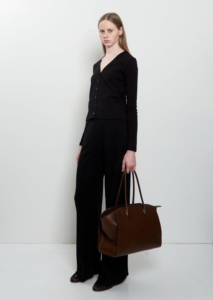 Marlo 14 Saddle Leather Bag — Deep Brown