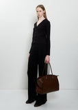 Marlo 14 Saddle Leather Bag — Deep Brown