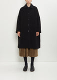 Big Blobby Cashmere Coat — Black
