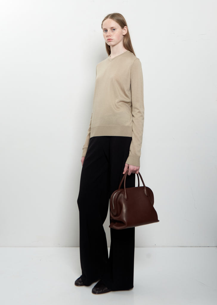 Agnes 12 Saddle Leather Bag — Burgundy