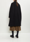 Big Blobby Cashmere Coat — Black