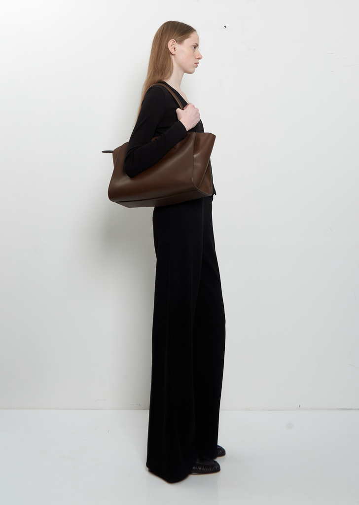 Marlo 14 Saddle Leather Bag — Deep Brown