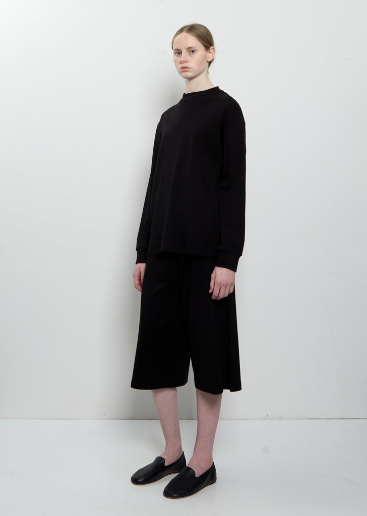 Casa Leather Slipper — Black