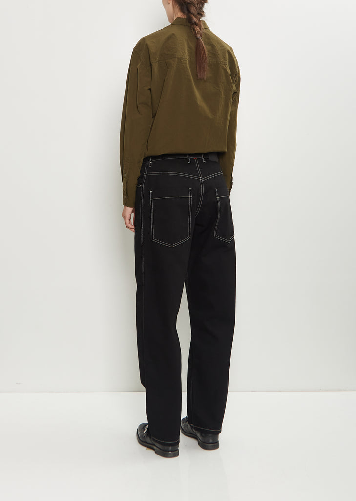 Paulo Cotton Denim Pant — Black