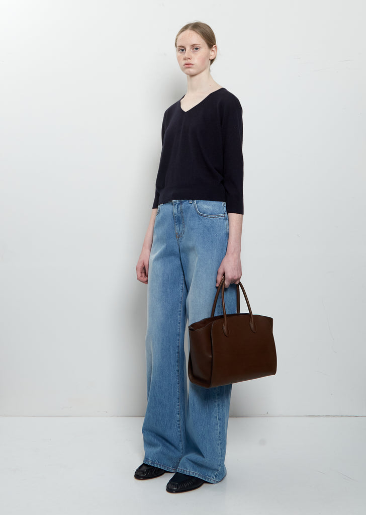 Marlo 12 Saddle Leather Bag — Deep Brown