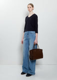 Marlo 12 Saddle Leather Bag — Deep Brown
