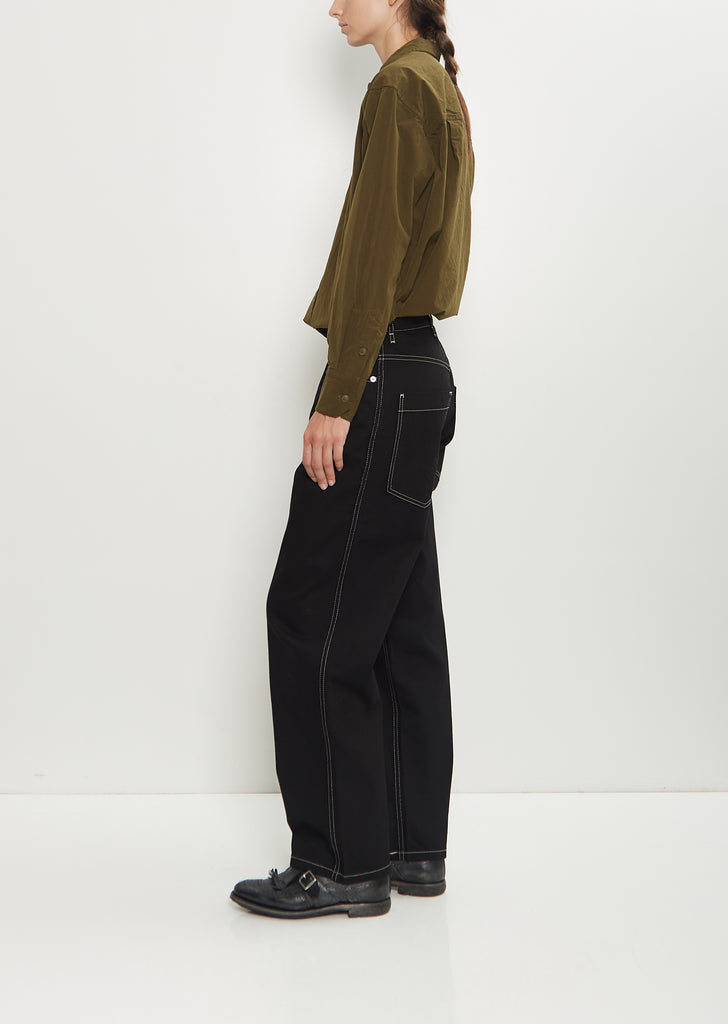Paulo Cotton Denim Pant — Black