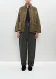 Wool Cardigan — Khaki