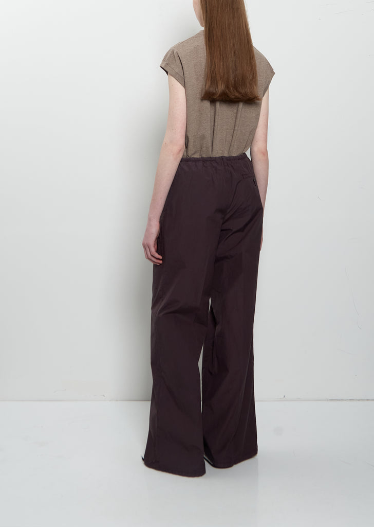 Garment-Dyed Finx Drawstring Pants — Brown