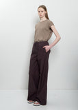 Garment-Dyed Finx Drawstring Pants — Brown
