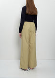 Garment-Dyed Finx Drawstring Pants — Khaki Beige