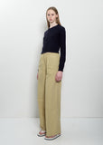 Garment-Dyed Finx Drawstring Pants — Khaki Beige