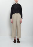 Easy Wide Linen Pant — Natural