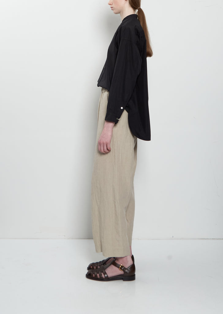 Easy Wide Linen Pant — Natural