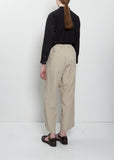 Easy Wide Linen Pant — Natural