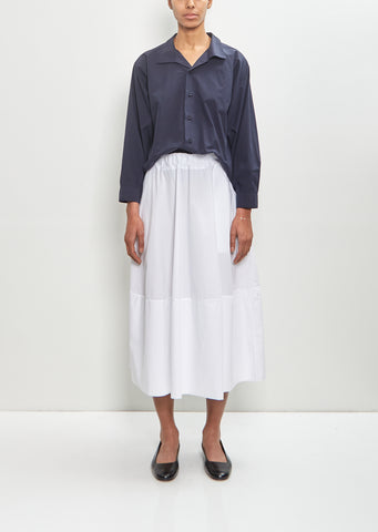 Cotton Gea Skirt — White