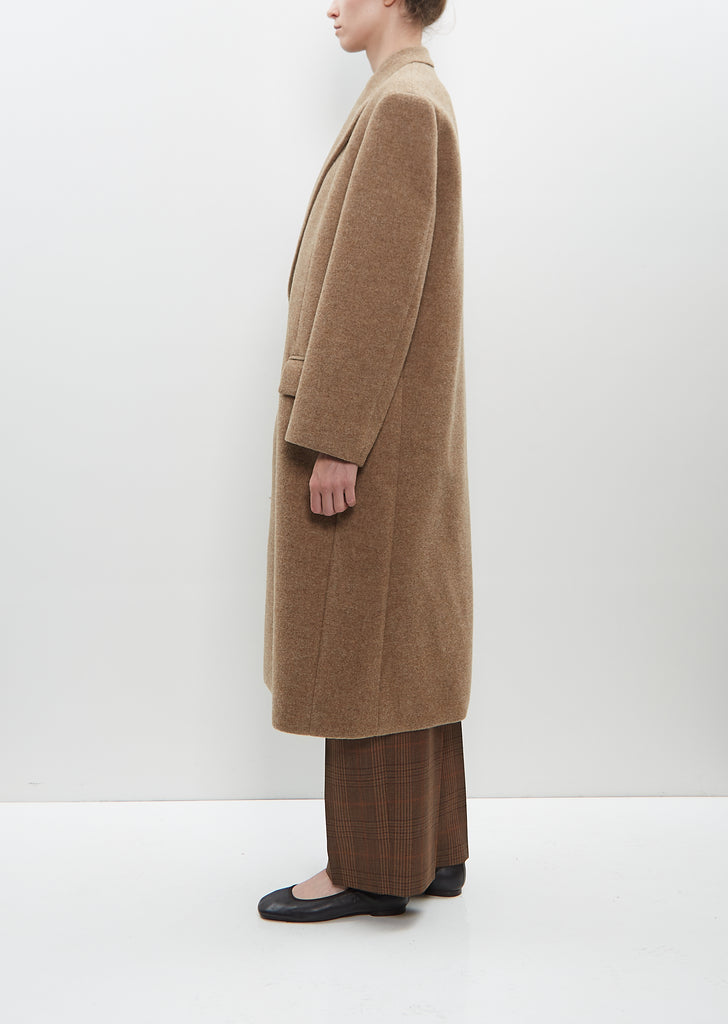 Sponge Wool Melton Chesterfield Coat