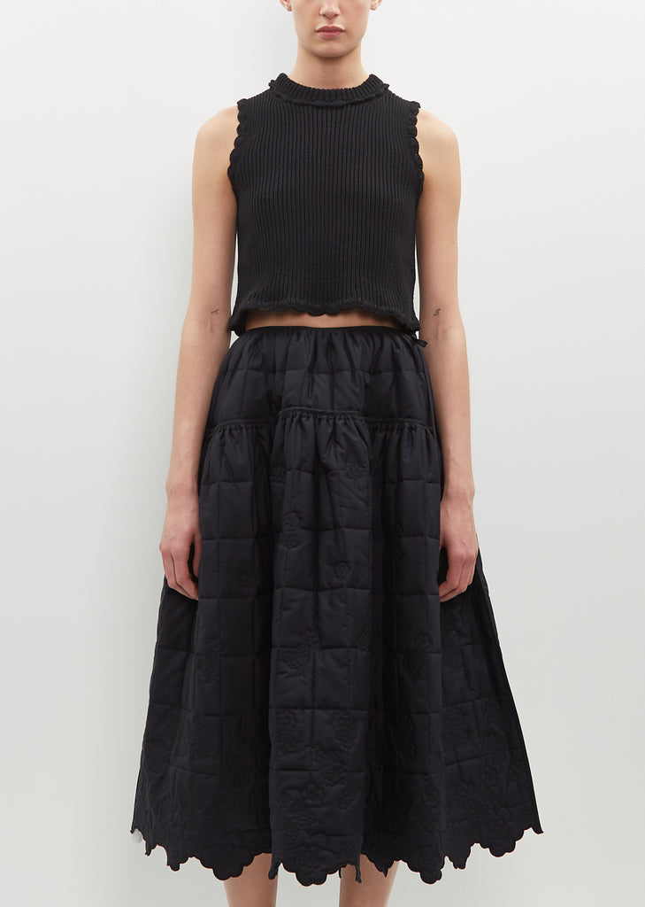 Vimona Knit Vest — Black