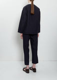 No Collar Linen Jacket