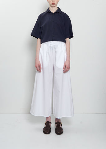 Enne Clara Poplin Pant — White