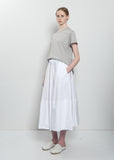 Gea Clara Poplin Skirt — White