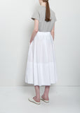 Gea Clara Poplin Skirt — White