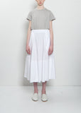 Gea Clara Poplin Skirt — White