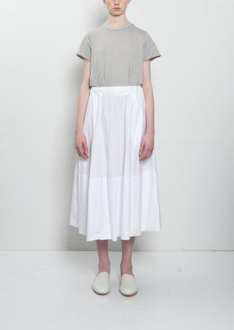 Gea Clara Poplin Skirt — White
