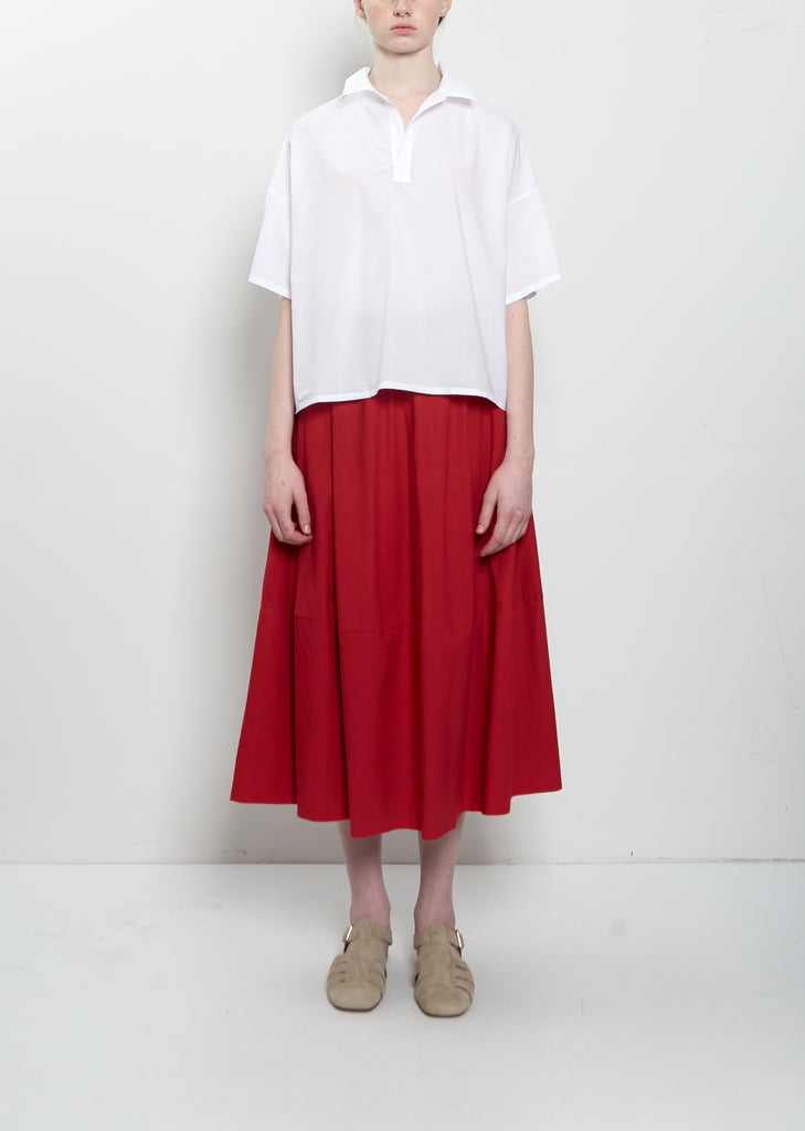 Gea Clara Poplin Skirt — Magenta