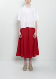 Gea Clara Poplin Skirt — Magenta