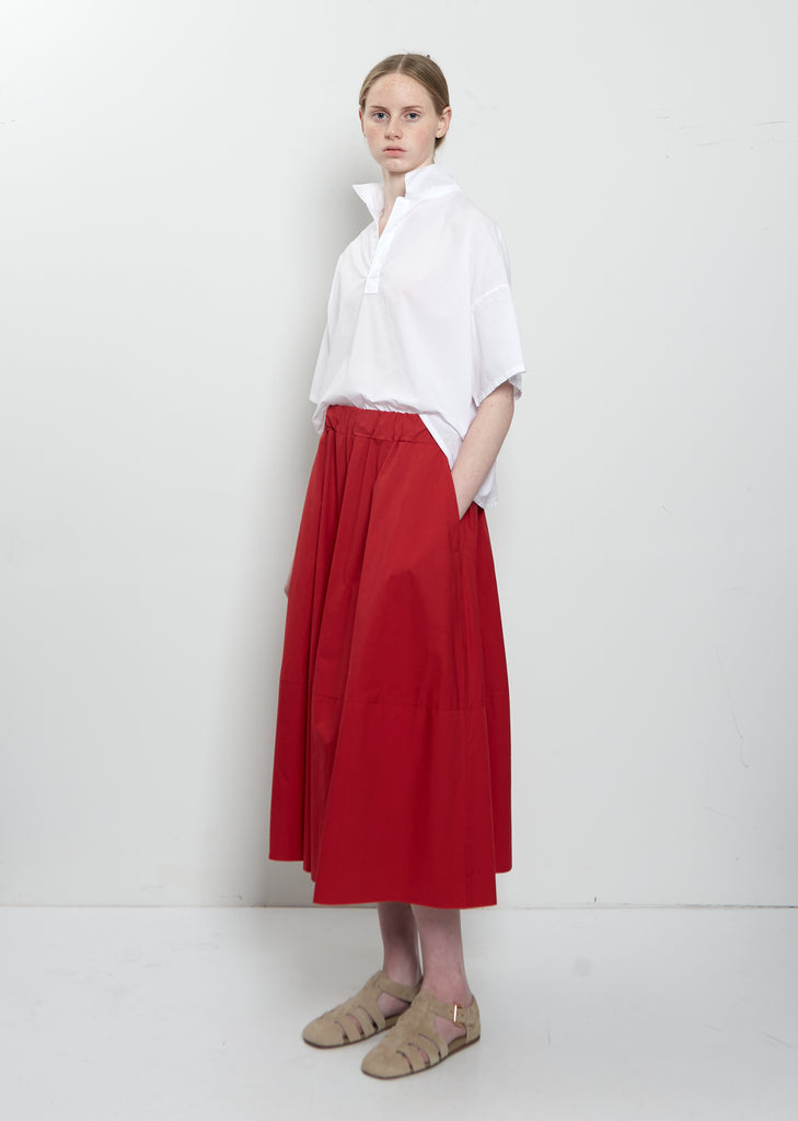 Gea Clara Poplin Skirt — Magenta