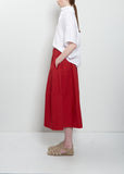 Gea Clara Poplin Skirt — Magenta